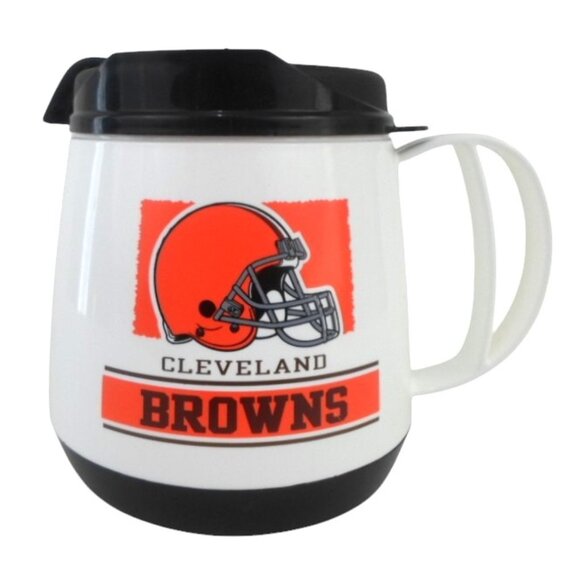 Vintage NOS Thermo Serv Cleveland Browns 20 oz Mug Cup - Picture 1 of 8
